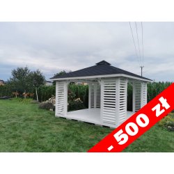 Rechteckiger Pavillon P10 3 x 3 m 9 m2