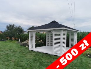 Rechteckiger Pavillon P10 3 x 3 m 9 m2