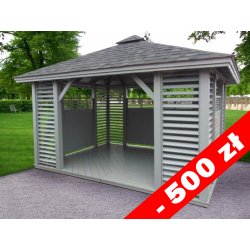 Rechteckiger Pavillon P10a 4 x 3 m 12 m2