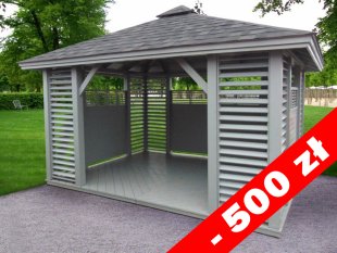 Rechteckiger Pavillon P10a 4 x 3 m 12 m2