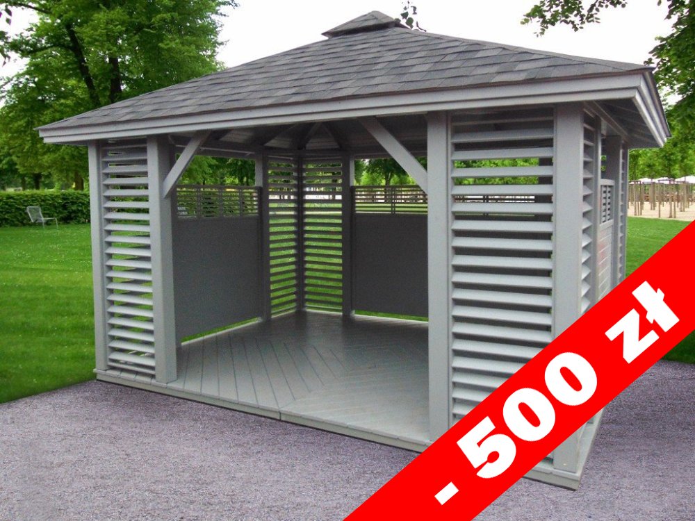 Rechteckiger Pavillon P10a 4 x 3 m 12 m2
