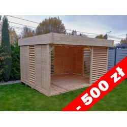 Rechteckiger Pavillon P13 3 x 3 m 9m2