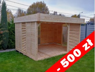 Rechteckiger Pavillon P13 3 x 3 m 9m2
