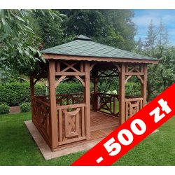 P4 rechteckiger Pavillon 3 x 3 m 9 m2