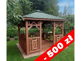 P4 rechteckiger Pavillon 3 x 3 m 9 m2