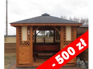 Rechteckiger Pavillon P1 4 x 3 m 12 m2