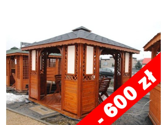 Rechteckiger Pavillon P1 4 x 4 m 16 m2