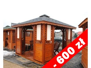 Rechteckiger Pavillon P1 4 x 4 m 16 m2