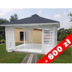 Rechteckiger Pavillon P10 4 x 4 m 16 m2