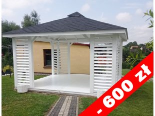 Rechteckiger Pavillon P10 4 x 4 m 16 m2