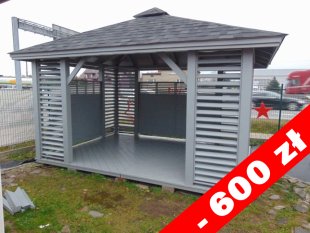 Rechteckiger Pavillon P10a 4 x 4 m 16 m2
