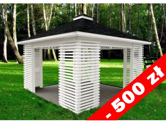 Rechteckiger Pavillon P10b 3 x 3 m 9m2