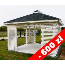 Rechteckiger Pavillon P10b 4 x 4 m 16 m2