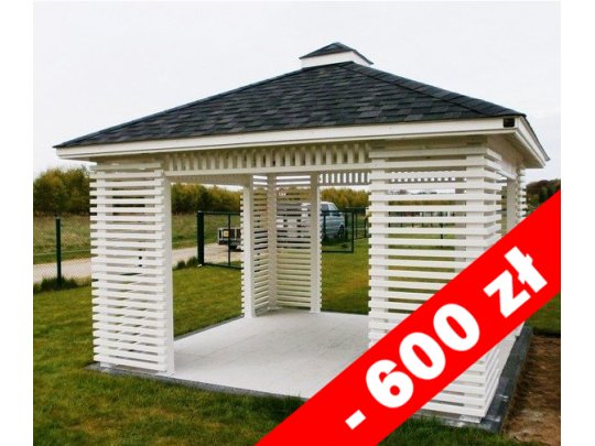 Rechteckiger Pavillon P10b 4 x 4 m 16 m2