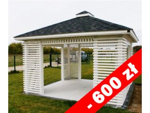 Rechteckiger Pavillon P10b 4 x 4 m 16 m2