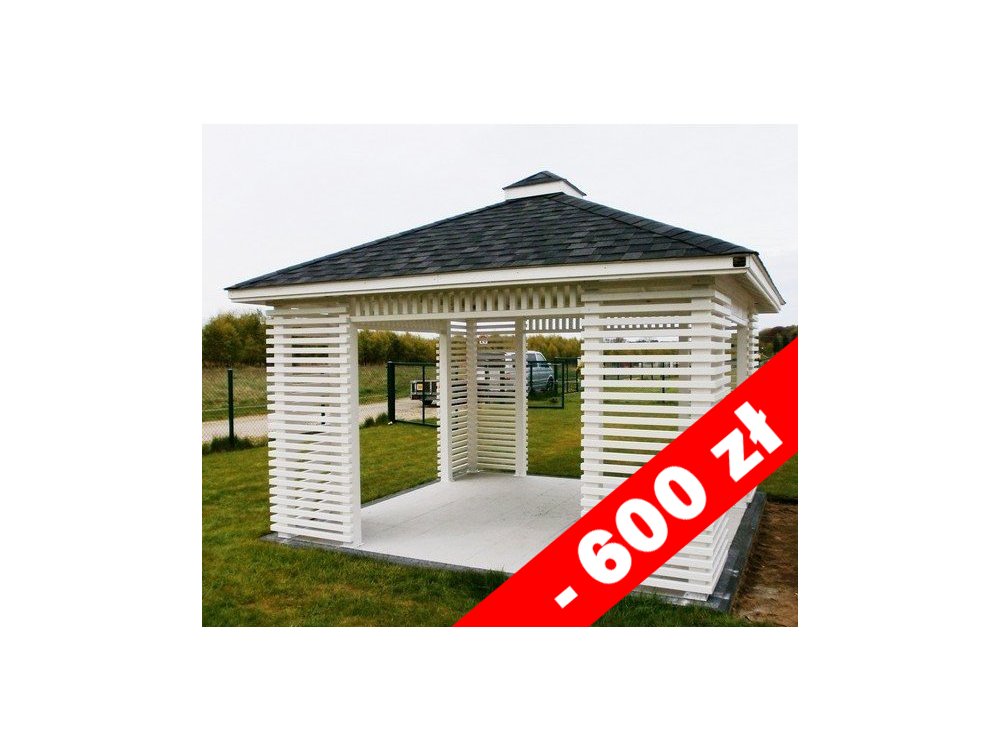 Rechteckiger Pavillon P10b 4 x 4 m 16 m2