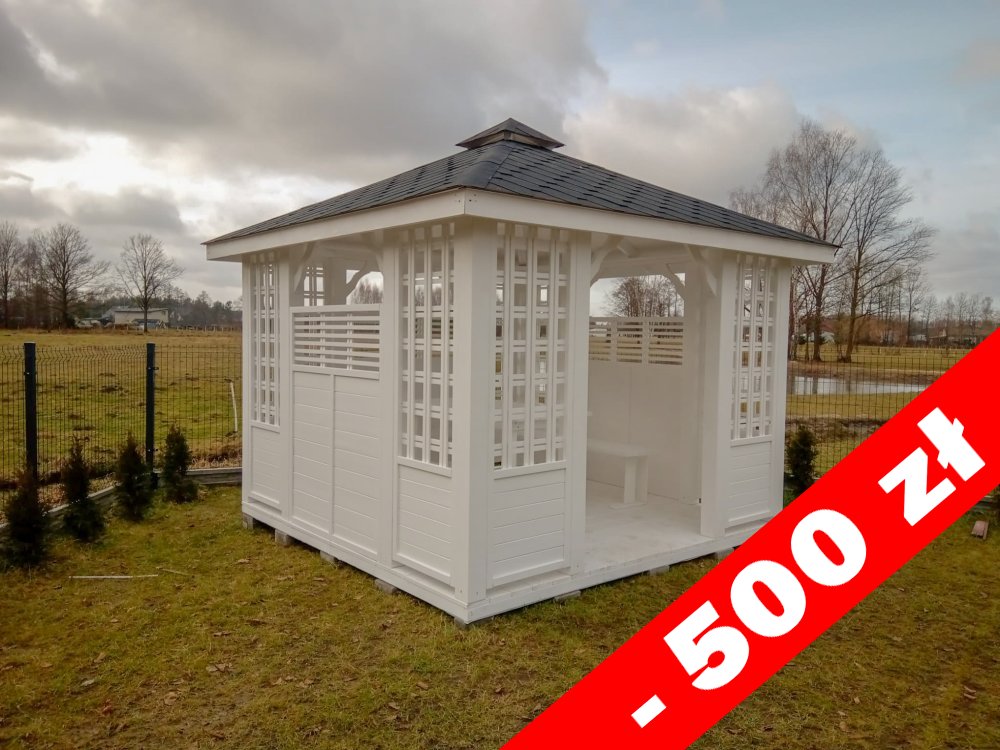 Rechteckiger Pavillon P11 3 x 3 m 9m2