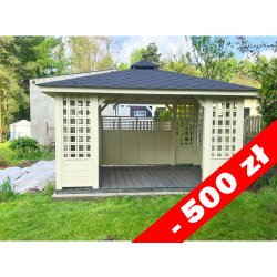 Rechteckiger Pavillon P11 4 x 3 m 12 m2