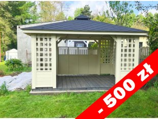 Rechteckiger Pavillon P11 4 x 3 m 12 m2