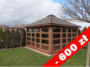 P14 rechteckiger Pavillon 4 x 4 m 16 m2