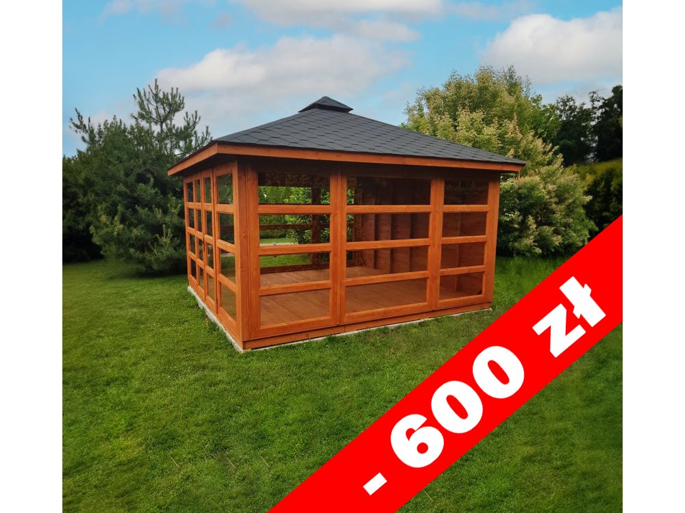 P14 rechteckiger Pavillon 4 x 5 m 20 m2