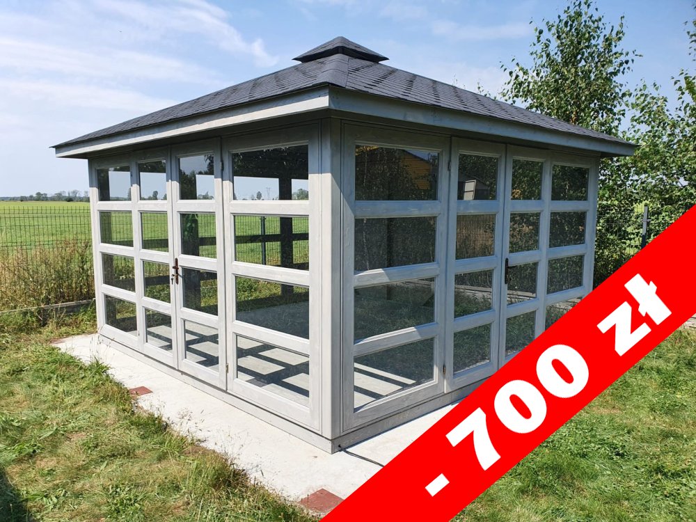 P14 rechteckiger Pavillon 5 x 5 m 25 m2