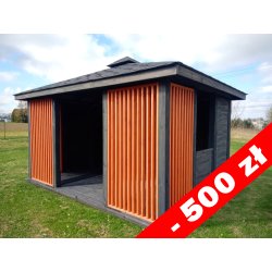 Rectangular gazebo P15 3x3m 9m2