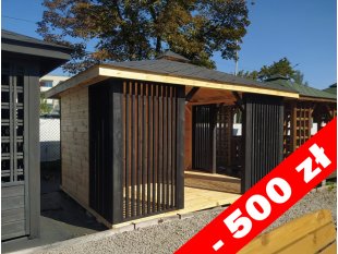 Rechteckiger Pavillon P15 4x3m 12m2