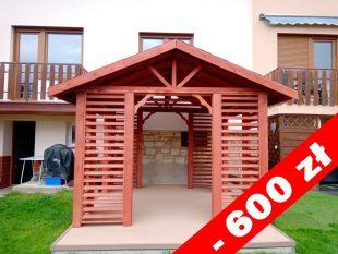 Rechteckiger Pavillon mit Satteldach P17 4 x 4 m 16m2
