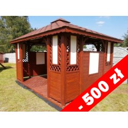 Rechteckiger Pavillon P1a 3 x 3 m 9m2