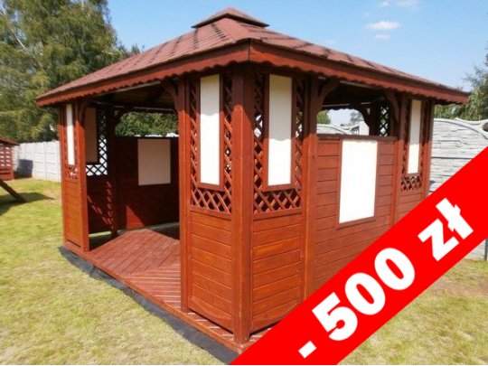 Rechteckiger Pavillon P1a 3 x 3 m 9m2