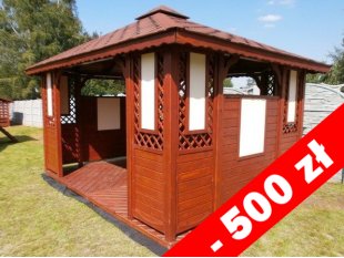 Rechteckiger Pavillon P1a 3 x 3 m 9m2