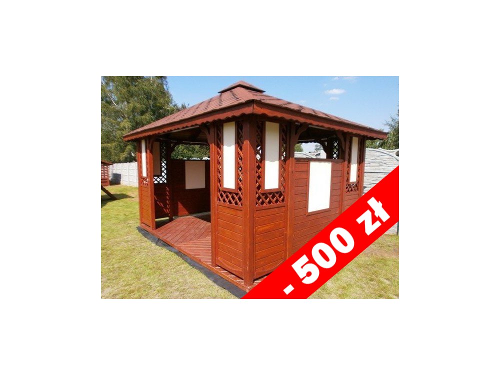 Rechteckiger Pavillon P1a 3 x 3 m 9m2