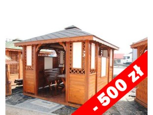 Rechteckiger Pavillon P1a 4 x 3 m 12 m2