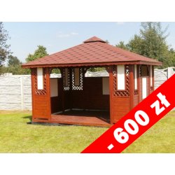 Rechteckiger Pavillon P1a 4 x 4 m 16 m2