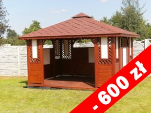 Rechteckiger Pavillon P1a 4 x 4 m 16 m2