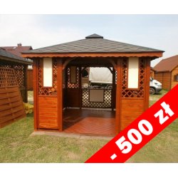 Rechteckiger Pavillon P1b 3 x 3 m 9 m2