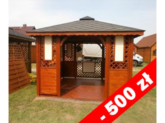 Rectangular gazebo P1b 3 x 3 m 9m2