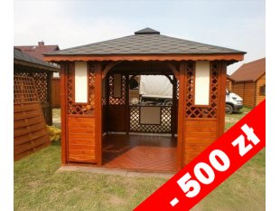 Rechteckiger Pavillon P1b 3 x 3 m 9 m2