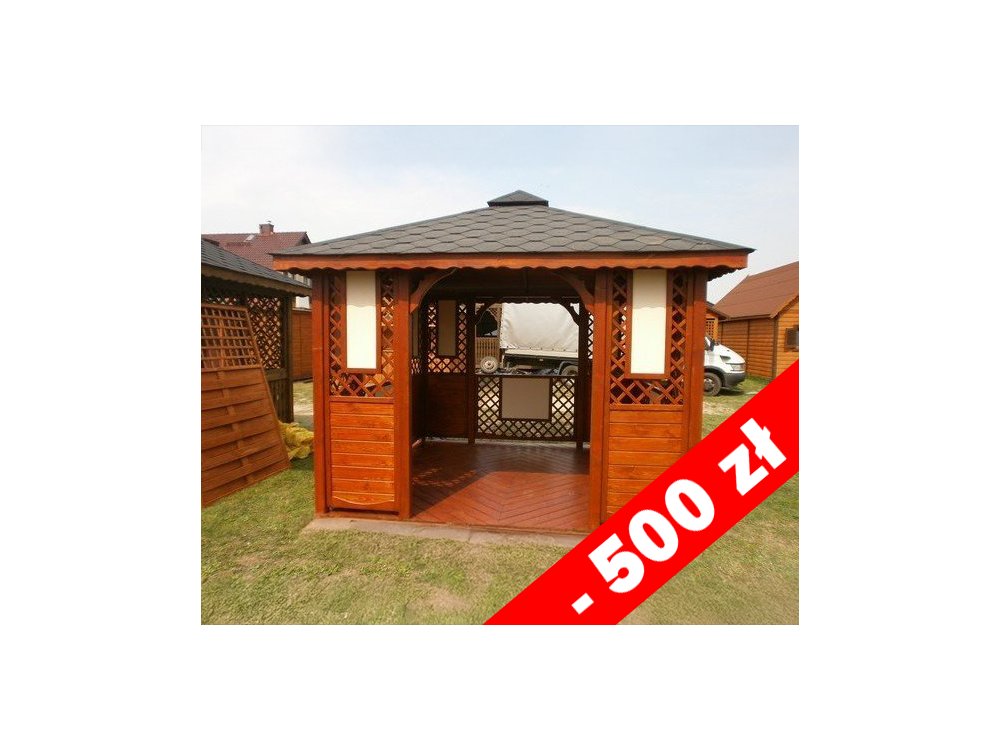 Rechteckiger Pavillon P1b 3 x 3 m 9 m2