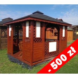 Rechteckiger Pavillon P1b 4 x 3 m 12 m2