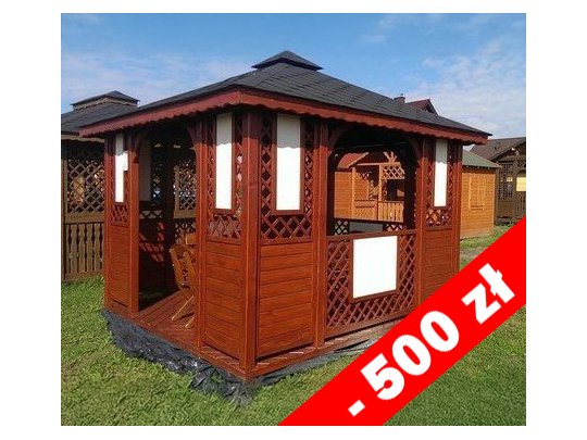 Rechteckiger Pavillon P1b 4 x 3 m 12 m2