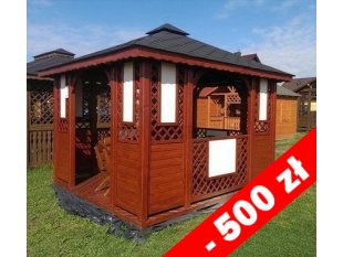 Rechteckiger Pavillon P1b 4 x 3 m 12 m2