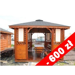 Rechteckiger Pavillon P1b 4 x 4 m 16 m2