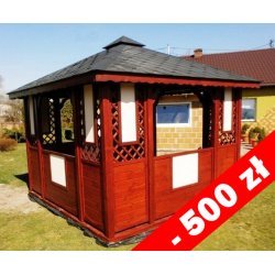 Rechteckiger Pavillon P1c 3 x 3 m 9 m2