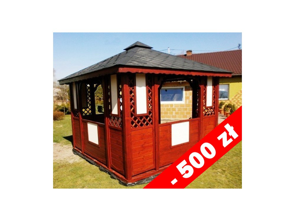 Rechteckiger Pavillon P1c 3 x 3 m 9 m2