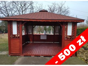 Rechteckiger Pavillon P1c 4 x 3 m 12 m2