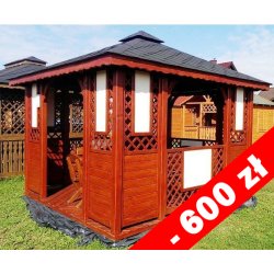 Rechteckiger Pavillon P1d 4 x 4 m 16 m2