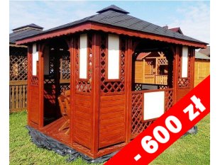 Rechteckiger Pavillon P1d 4 x 4 m 16 m2