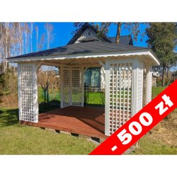 Rechteckiger Pavillon P2 4 x 3 m 12 m2